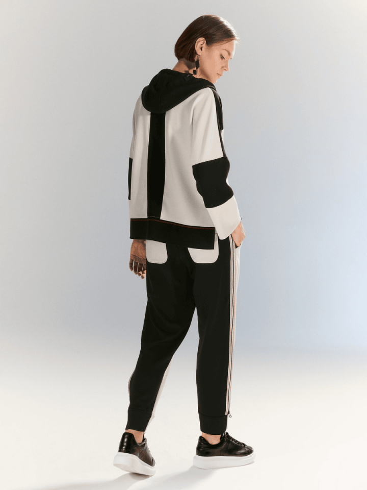 Eco Flow - Fermuar Detaylı Pantolon - Siyah
